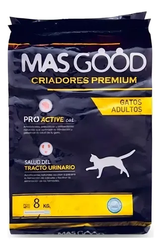 Alimento Gato Mas Good Premium, Criadores Premium 8kg