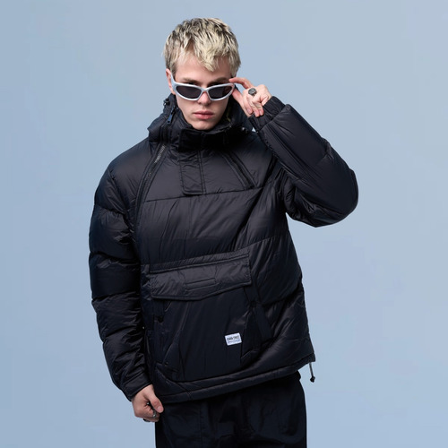 Campera Hombre Puffer Cierre Lateral Cara Cruz Jeans