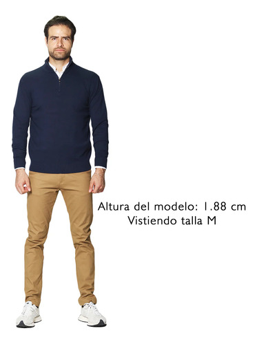 Sueter Para Hombre Cuello Alto Con Cierre E45304 Bobois®