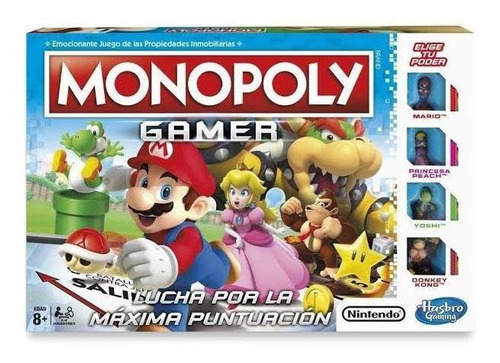 Imagen 1 de 2 de Monopolio Monopoly Gamer Mario Bross - Hasbro Gaming 