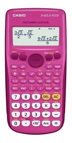 Calculadora Científica Casio Pink Fx-82la Plus-rosada