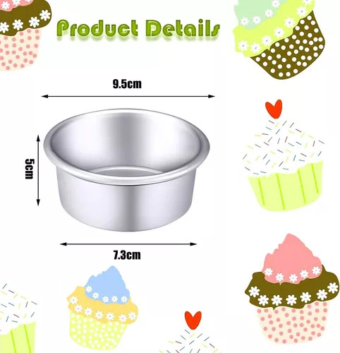 Heaimomolde Pastelero Redondo Para Repostería De Aluminio 12piezas