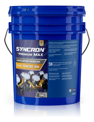 Aceite 10w30 Sn Syncron-oil Cubeta 19l /  Gasolina