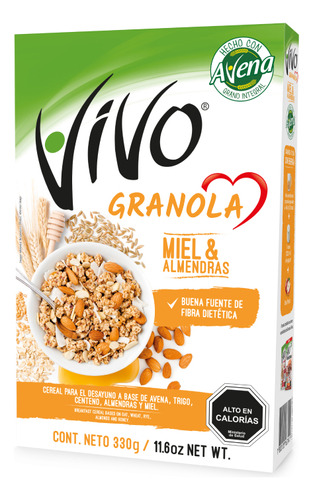 Granola Vivo Miel & Almendras 12x330 Gr