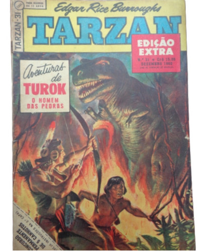 Hq Gibi Tarzan ( Edição Extra) Nº31 Dezembro 1960 Círculo De Fogo Ebal