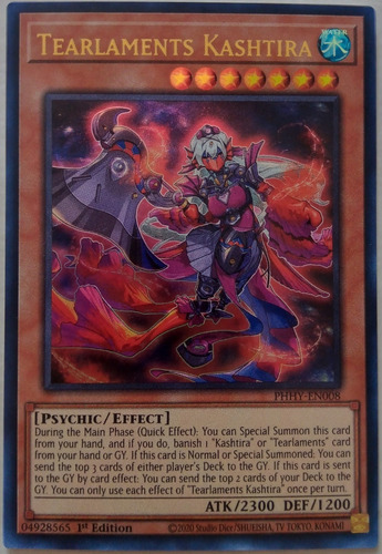 Yu-gi-oh! Tcg Tearlaments Kashtira Phhy-en008 1st Edition