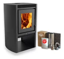 Comprar Estufa Calefactor Ecologico 690gf Leña 75m2 +kit Caños Techo