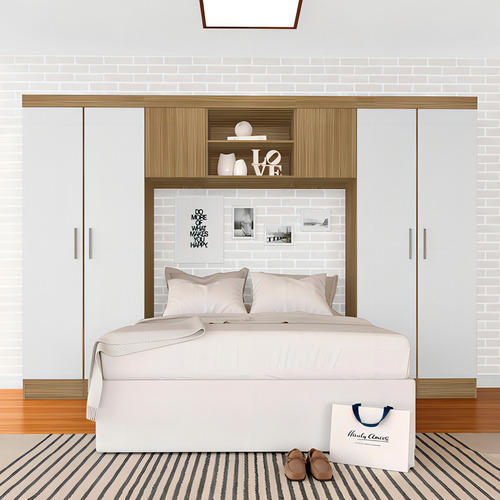 Guarda Roupa Casal Modulado Rubia Boreal/branco - M.a