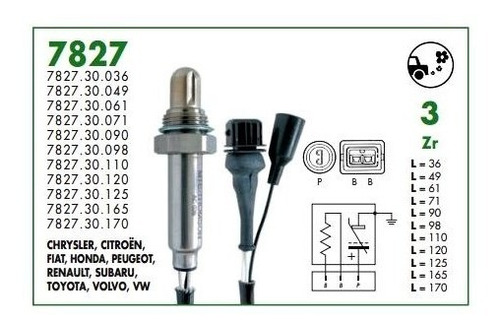 Sonda Lambda Thomson Fiat Uno Turbo 1.3 Ie 70 1.4