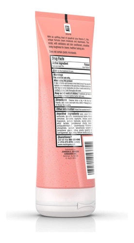 Exfoliante Facial Neutrogena, Jabón Para El Acné Sin Aceite,