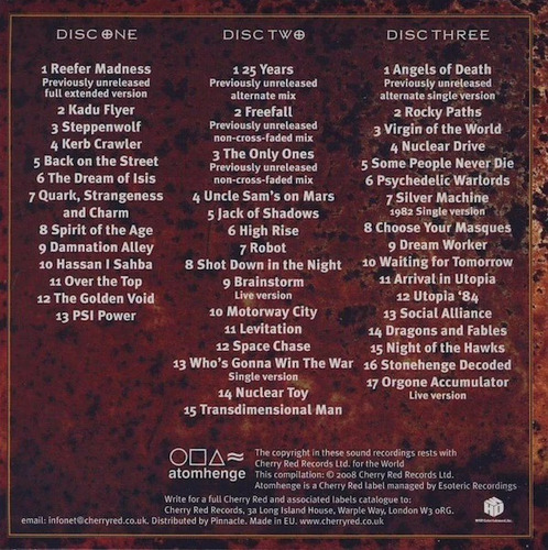 Hawkwind - Spirit Of The Age (an Anthology 76/84) 03cds Hqcd