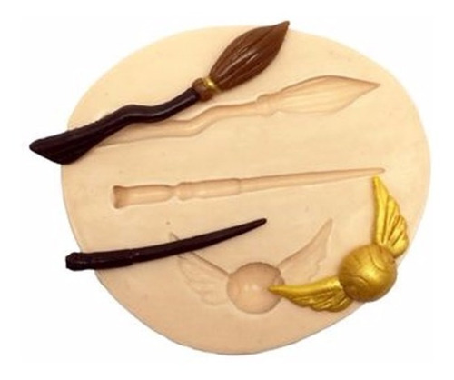 Molde De Silicone Varinha Harry Potter Pasta Americana.