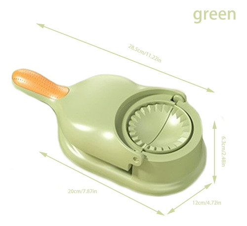 Prensa De Masa Dumpling Maker 2 En 1 Verde
