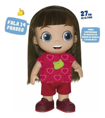 Boneca Gi Neto Com Som Youtuber Luccas Neto - Rosita