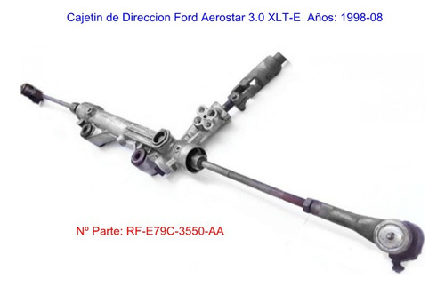 Cajetin De Direccion Ford Aerostar 3.0 Xlt-e  Años: 1998-08