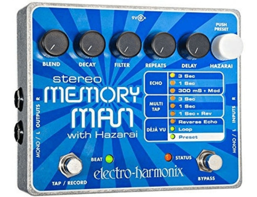 Pedal Electro Harmonix Memory Man With Hazarai Delay Echo