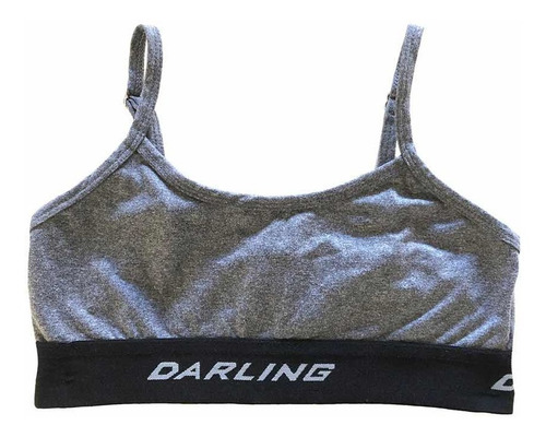 Top Deportivo Gris Oscuro Darling Corpiño Sport T. S