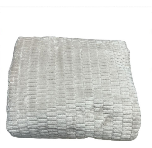 Frazada Microfibra Hotelera King Size 240 X 270 Cm Natural Liso