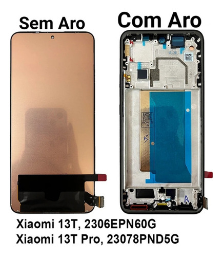 Tela Display Frontal Mi 13t Pro, 13t Original Xiaomi Touch