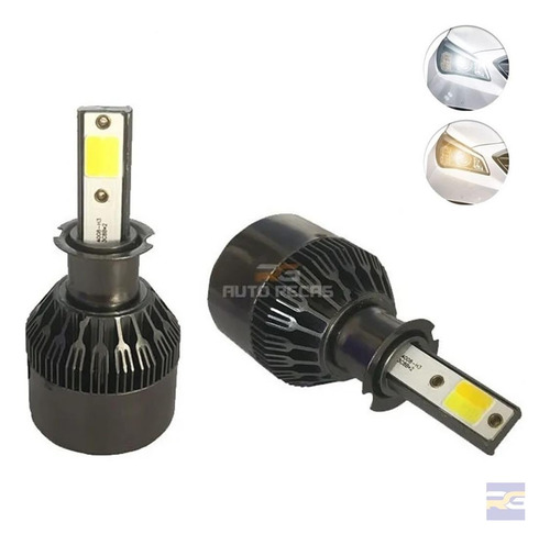 Super Led Duas Cores 3000k/6000k Farol Milha Vw Gol G2