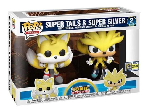 Funko Pop Games Sonic - Super Tails & Super Silver 2 Pack