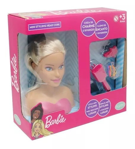 Barbie de Pentear - Busto Barbie - Styling Head Hair - Pupee