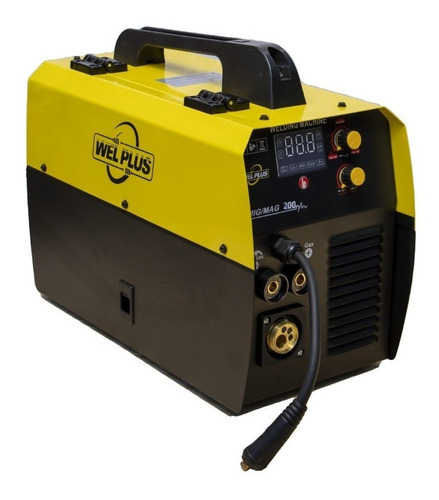 Soldadora 3 En 1 Mig 200 Amp +mma +tig- Color Amarillo Frecuencia 50