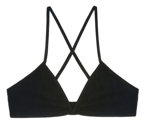 Sujetador Talla Para Mujer Bralette Triangulo Cierre Frontal