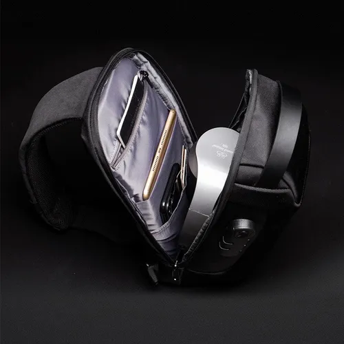 Mini Mochila De Pecho Diagonal Cruzada Masculina +usb