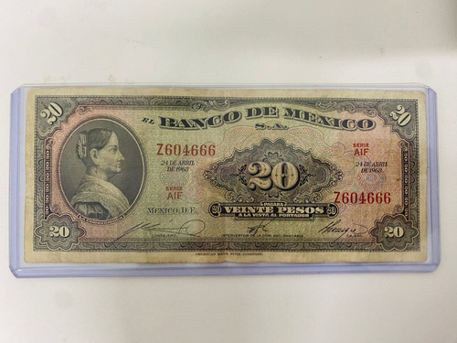 Billetes Coleccionables De $20 Pesos Por $2000