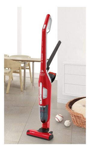 Imagen 7 de 10 de Aspiradora inalámbrica Vertical, De mano Bosch Serie 4 BBH3ZOO25 0.4L roja