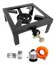 Comprar Cocina Fogón 1 Plato + Kit De Instalación Cocinilla Camping