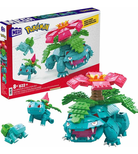 Mega Bulbasaur Evolution Set Con 622 Piezas