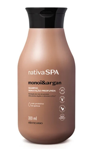 Shampoo Nativa Spa Monoï & Argan 300ml O Boticario