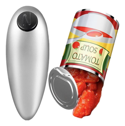 One Touch Electric Can Opener, Can Opener Smooth Edge, Easy.