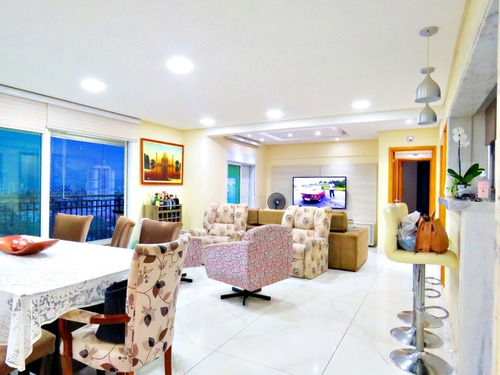 Imagem 7 de 27 de Apartamento Maravilhoso Rosa Ville - 150m²| 3 Suites | Varanda Gourmet | 3 Vagas