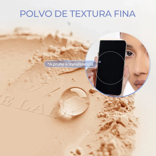 Base Maquillaje Polvo Compacto Fijador Matte 3pcs