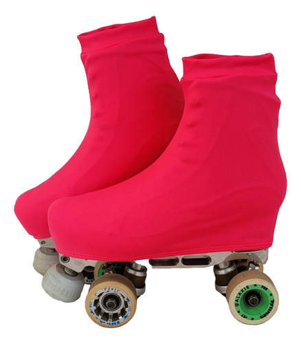 Polaina Capa Cobre Patins Patinashow  Pink Neon + Brinde