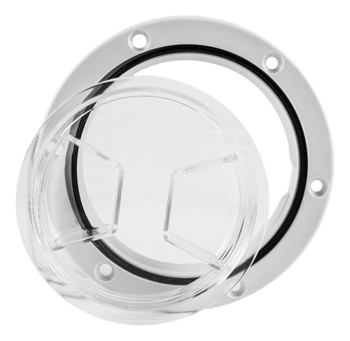 Boat Hatch With 6 Inch O-rings Clear