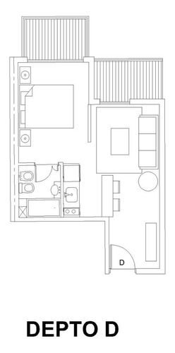 Oportunidad Monoambiente Balcón Y Terraza Común