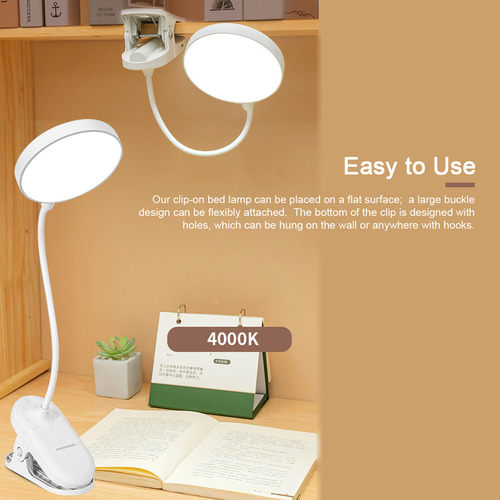 Lámpara De Escritorio Con Niveles, Manguera Flexible, Enganc