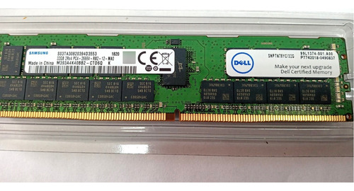 Memória Servidor Dell 32gb Ddr4-2666 Rdimm SNPTN78YC/32G