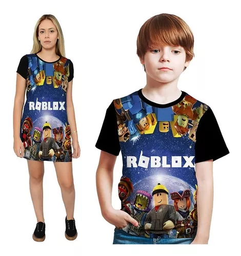 Camiseta Infantil ou Adulta Personalizada Roblox 1