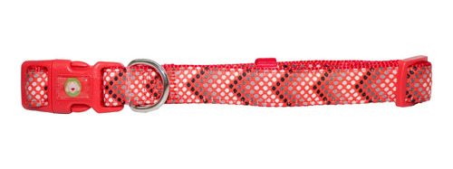 Collar Perro Puntitos L Rojo Mascan Rojo
