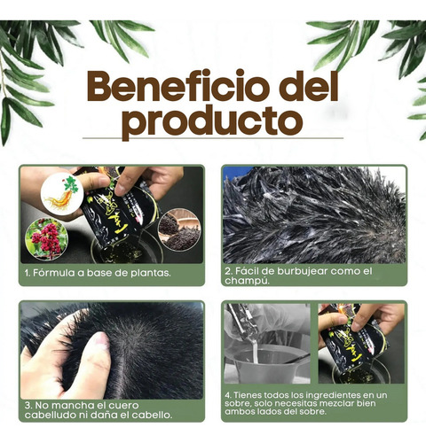 Shampoo Universo en Linea Shampoo Tinte Tinte para cabello Shampoo con tinte en sachet de 30mL por 1 unidad de 180g