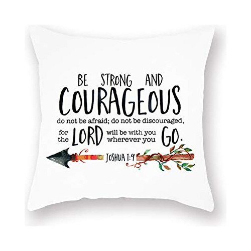 Fundas De Almohada Cristianas De Biblia De 18x18 Pulgad...