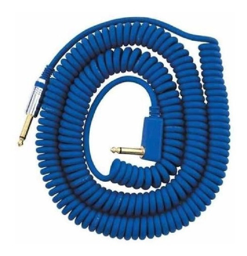 Cable Para Instrumento Vox Vcc-90 En Espiral Color Azul