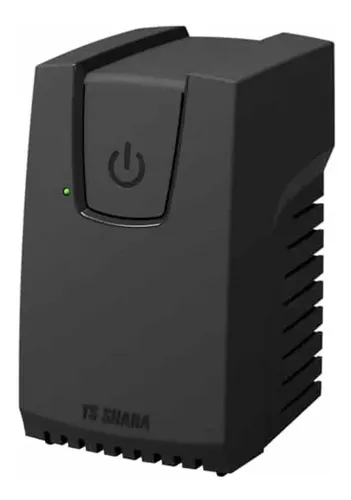 Estabilizador Ts Shara PowerEst 300VA Preto 9119 4 Tomadas LED - R$ 122,9