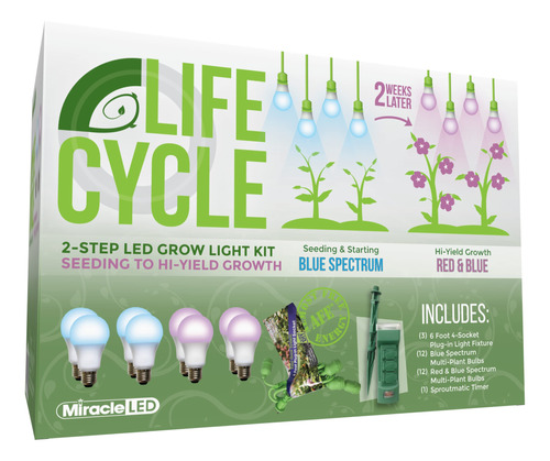 Miracle Led Plant Life Cycle Kit Luz Cultivo Sincronizada 4