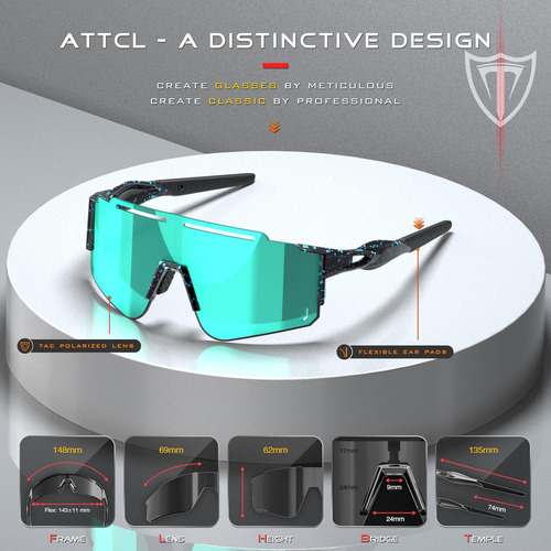 Attcl Gafas De Sol De Ciclismo De Lujo Para Hombres Y Gafas